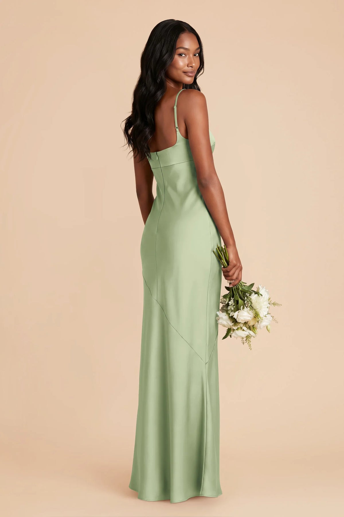 Noelle Pistachio alternate view 2 bridesmaid dress