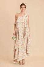 Marisol Pressed Floral front view bridesmaid dress