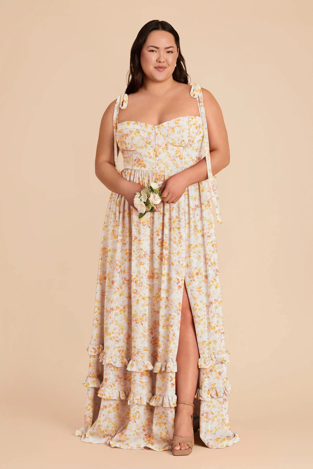 Daphne Pressed Floral alternate view 1 bridesmaid dress