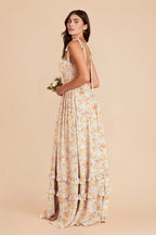 Daphne Pressed Floral alternate view 2 bridesmaid dress
