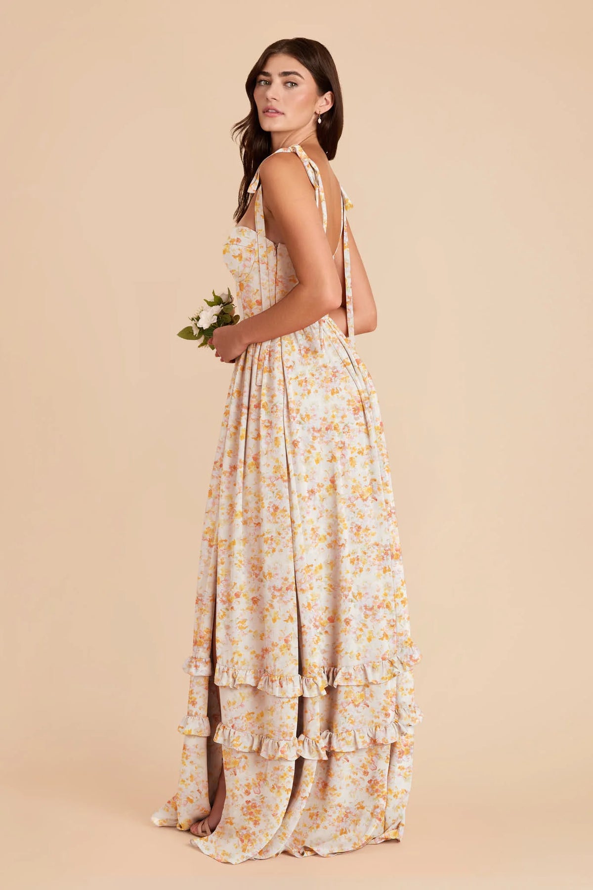 Daphne Pressed Floral alternate view 2 bridesmaid dress
