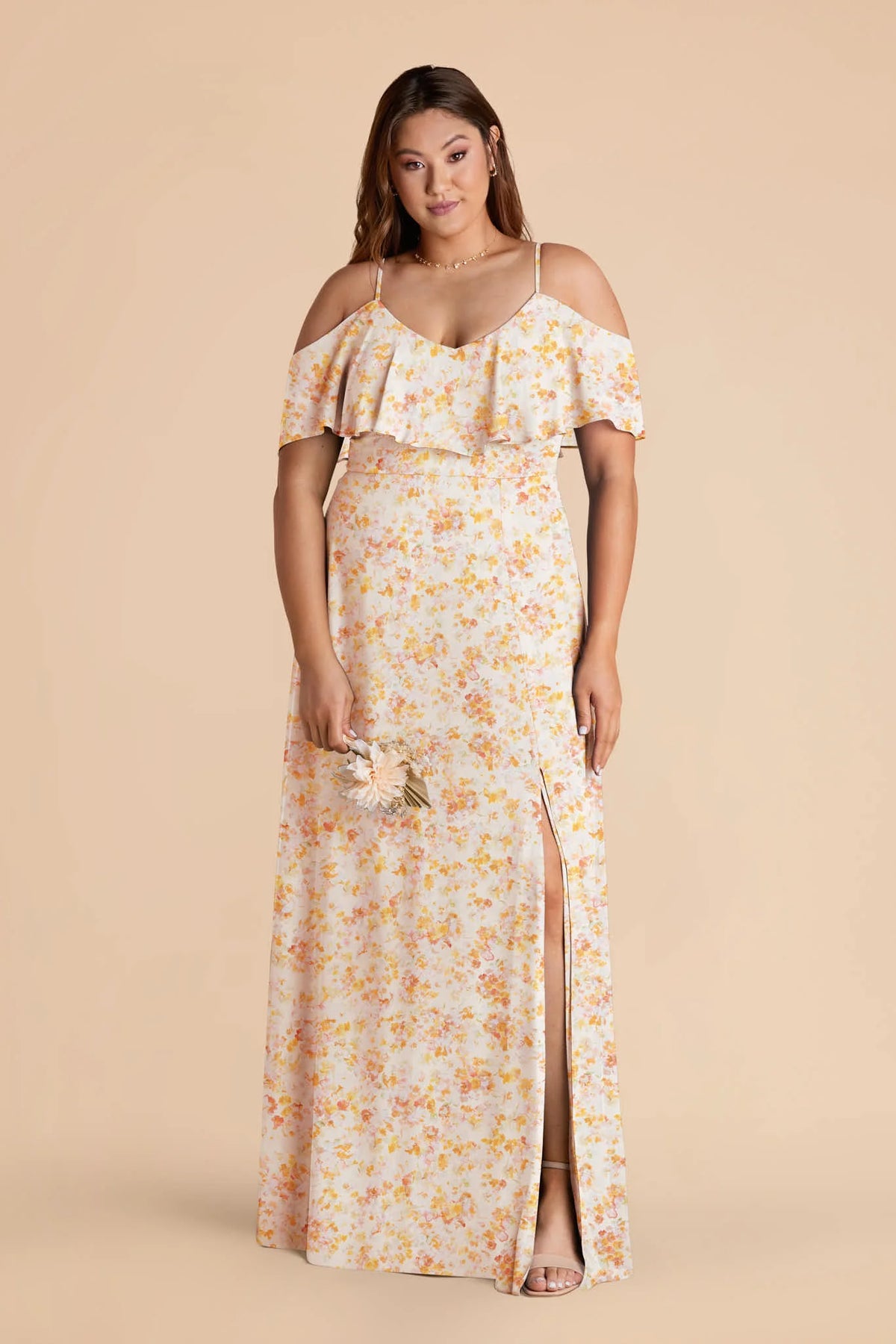 Genevieve Pressed Floral alternate view 1 bridesmaid dress