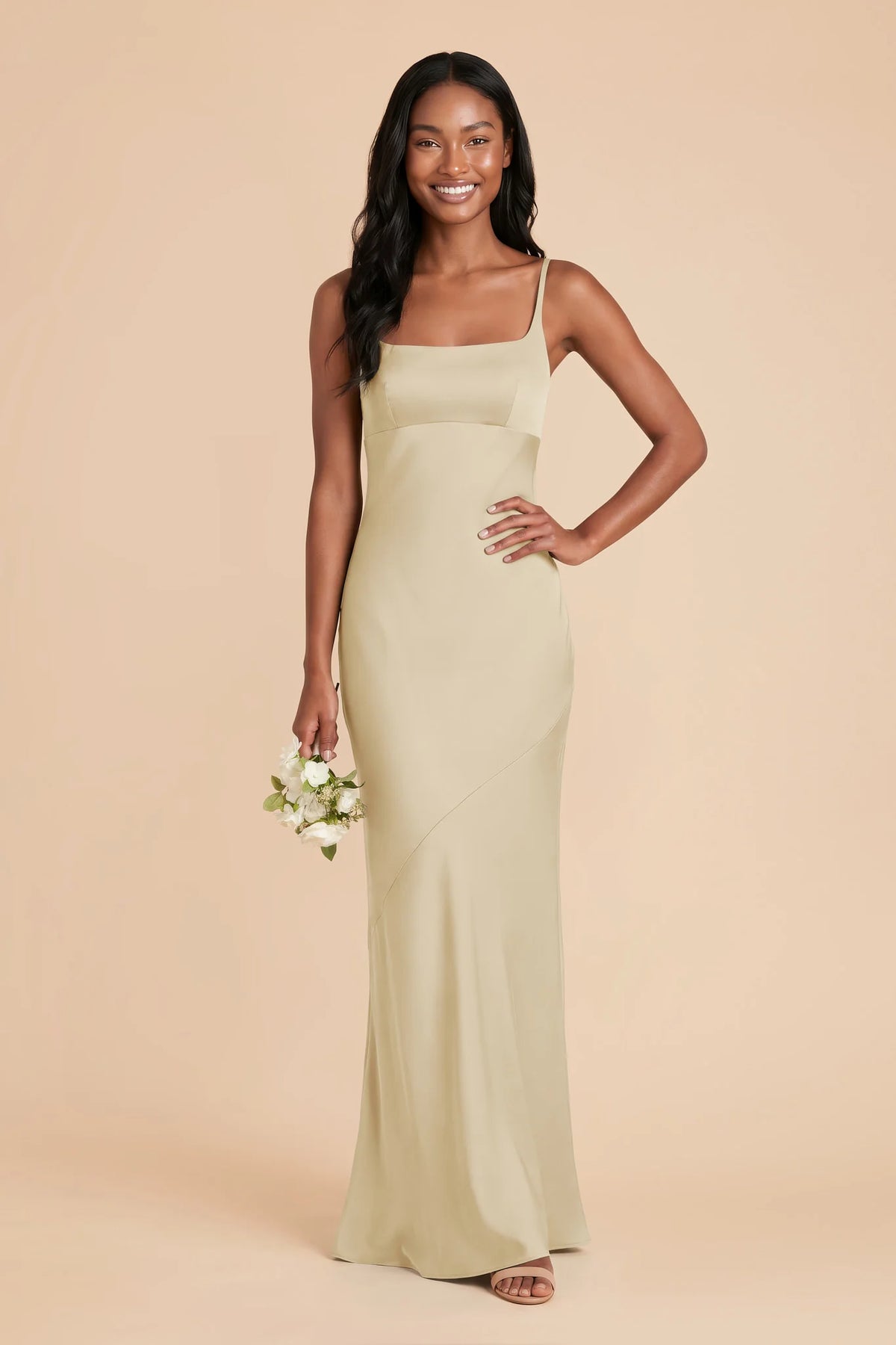 Noelle Prosecco front view bridesmaid dress