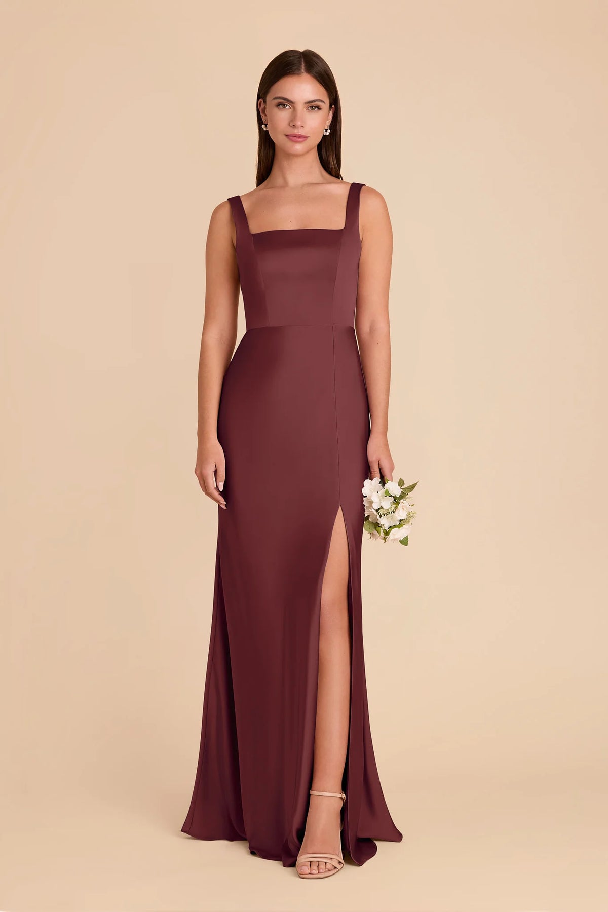 Elowen Rosewood front view bridesmaid dress