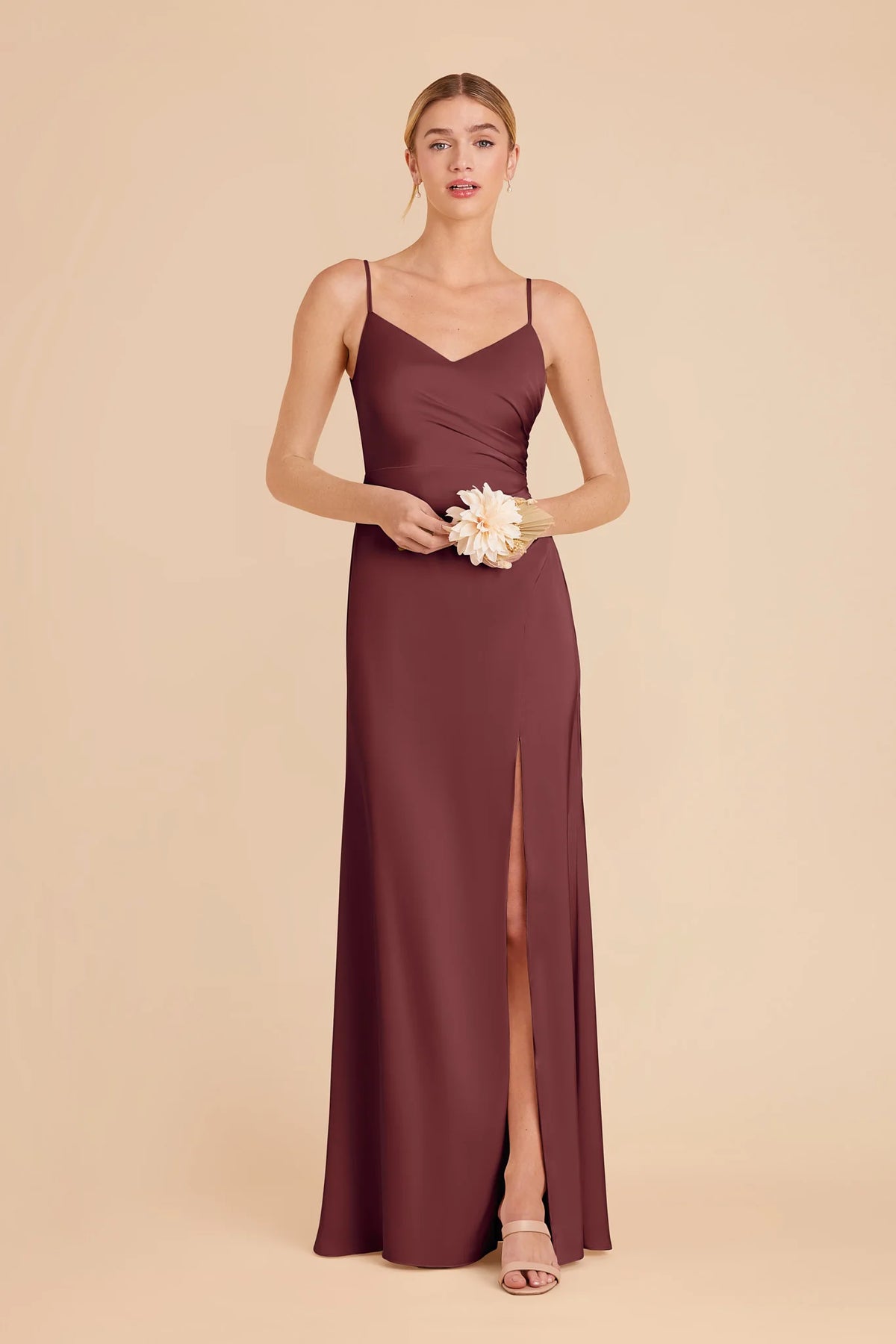 Elara Rosewood front view bridesmaid dress