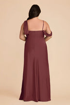 Thalia Rosewood back view bridesmaid dress