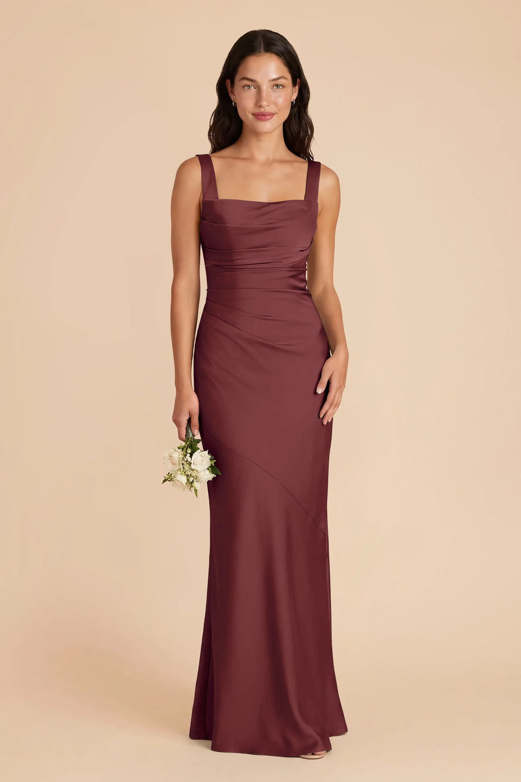 Colette Rosewood front view bridesmaid dress