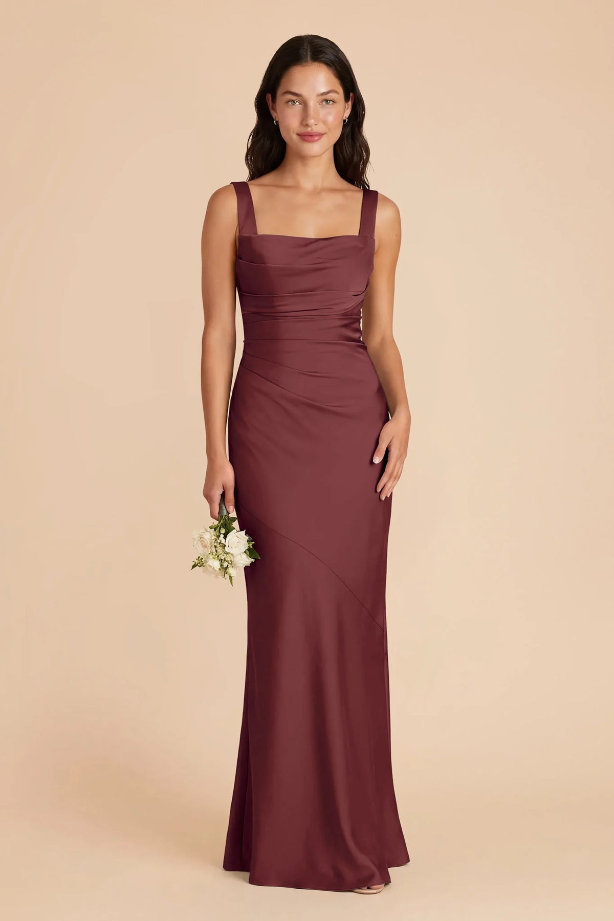 Colette Rosewood front view bridesmaid dress