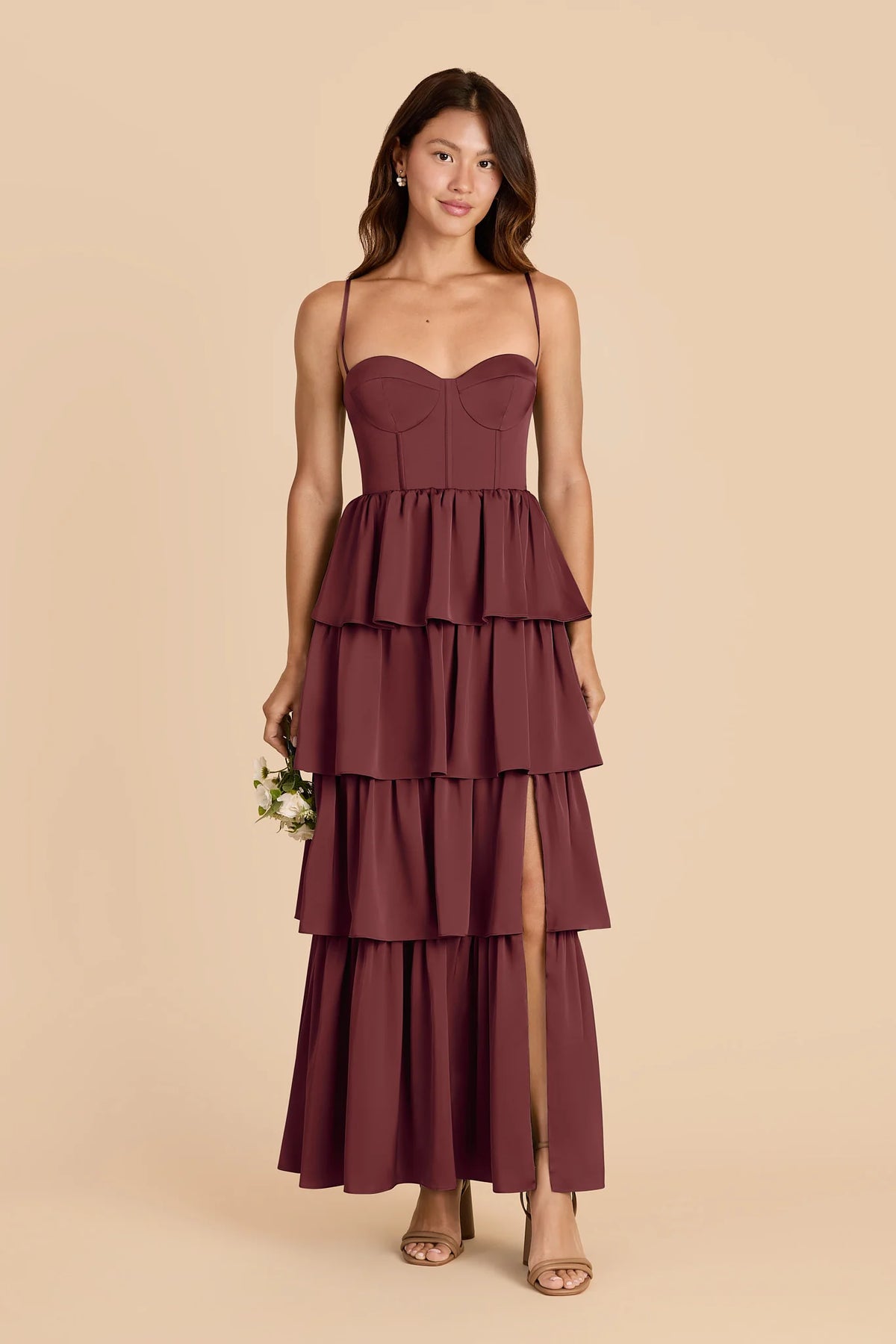 Calista Rosewood front view bridesmaid dress