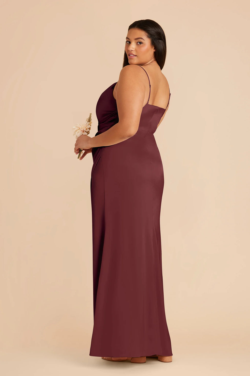 Sabine Rosewood back view bridesmaid dress