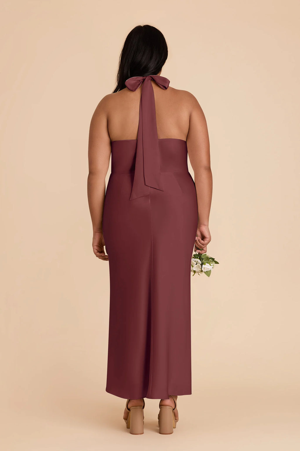 Seraphine Rosewood back view bridesmaid dress