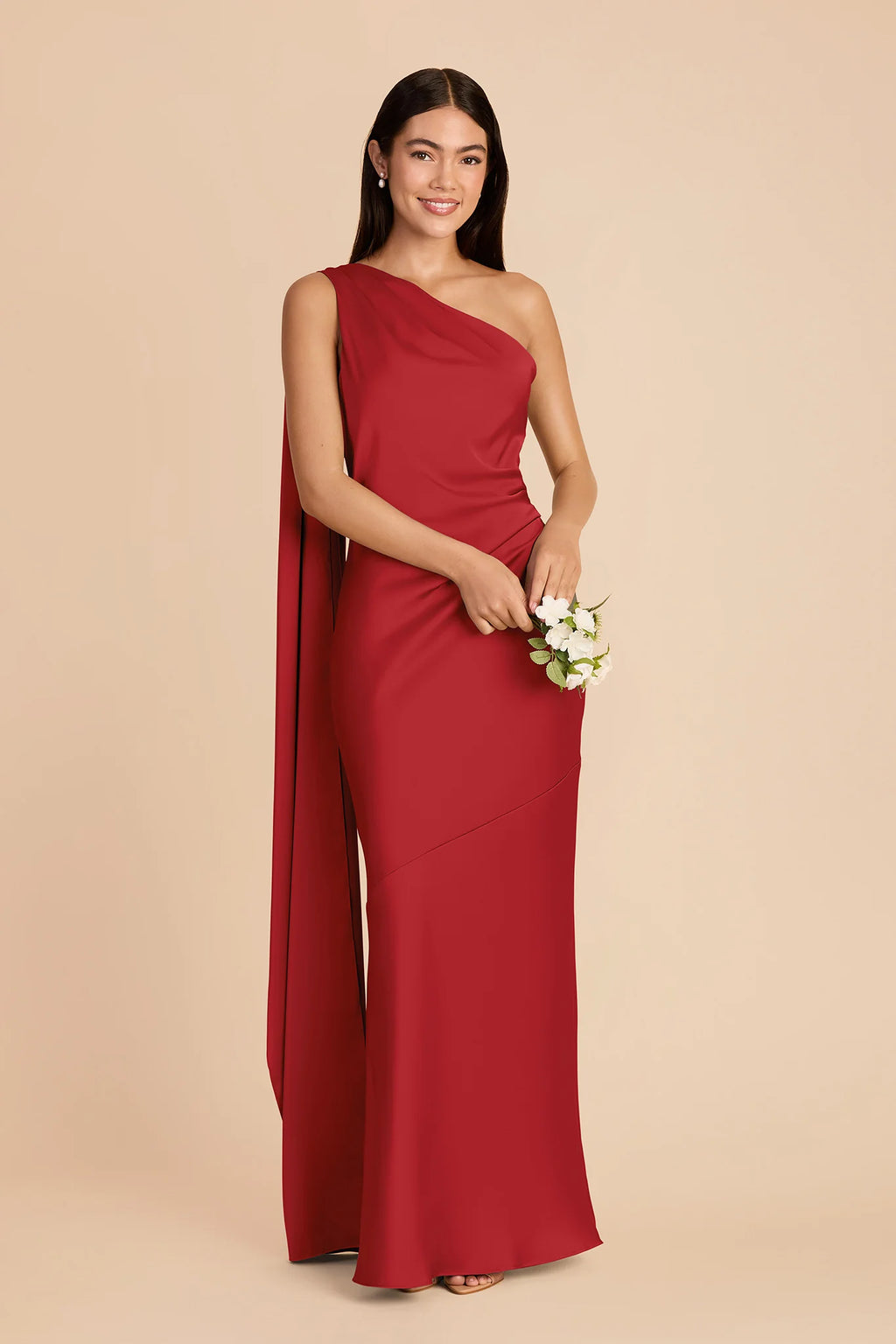 Ariadne Ruby Red alternate view 1 bridesmaid dress