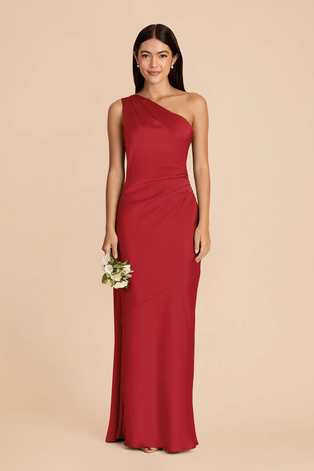 Ariadne Ruby Red alternate view 2 bridesmaid dress