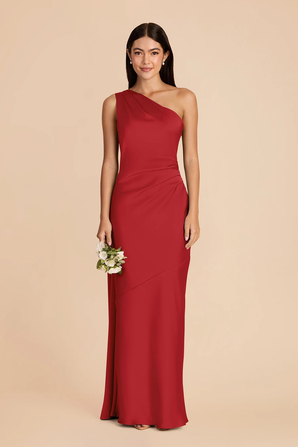 Ariadne Ruby Red alternate view 2 bridesmaid dress