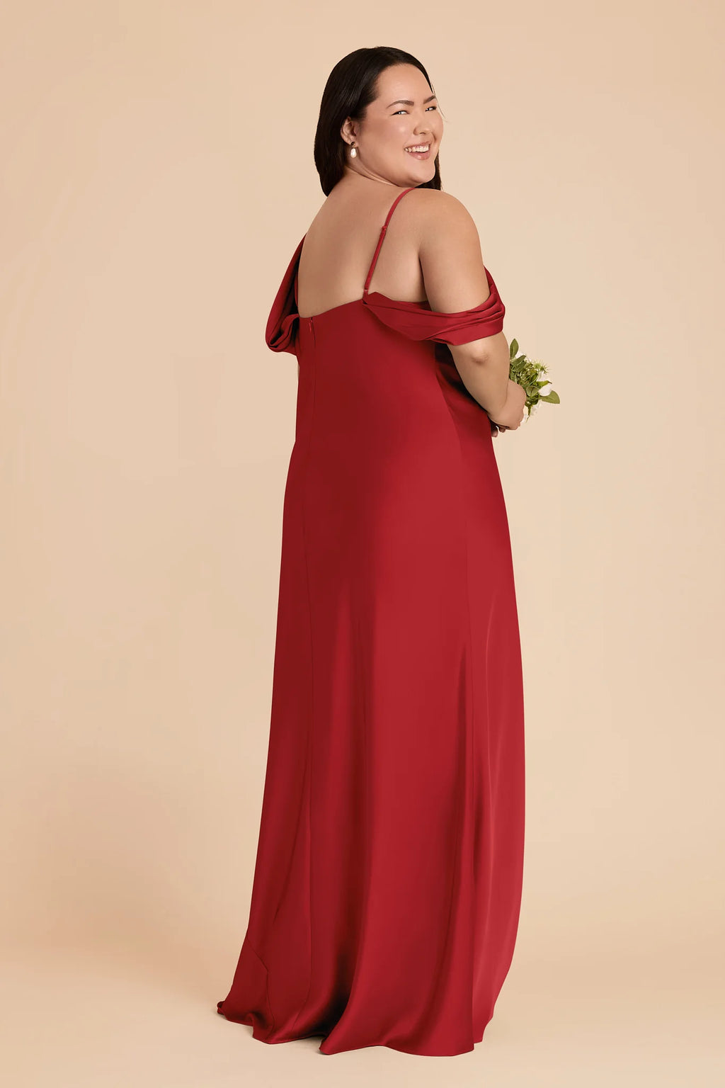 Thalia Ruby Red alternate view 5 bridesmaid dress