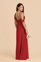 Thalia Ruby Red alternate view 3 bridesmaid dress