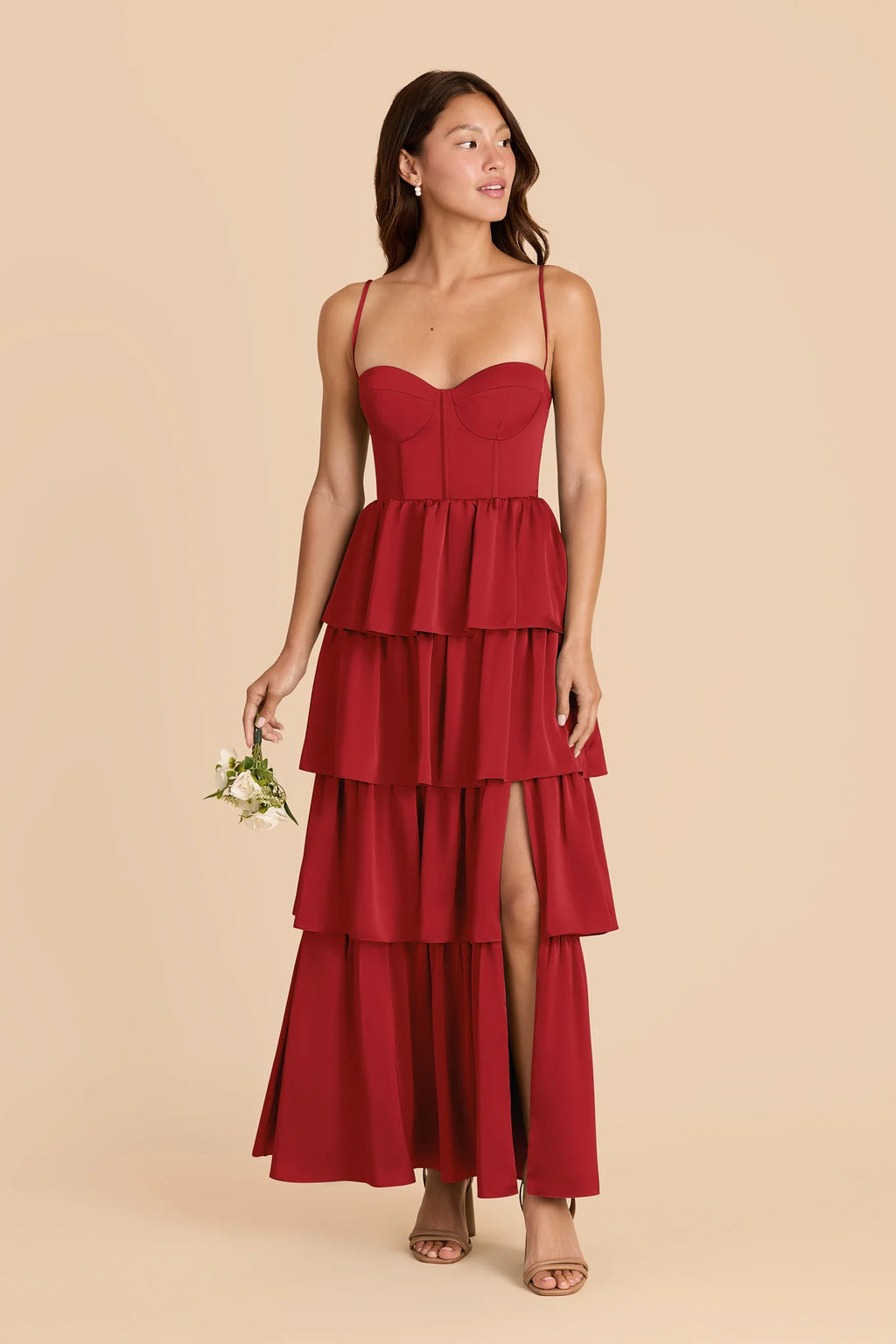 Calista Ruby Red alternate view 1 bridesmaid dress