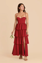 Calista Ruby Red alternate view 1 bridesmaid dress