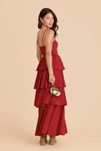 Calista Ruby Red alternate view 2 bridesmaid dress