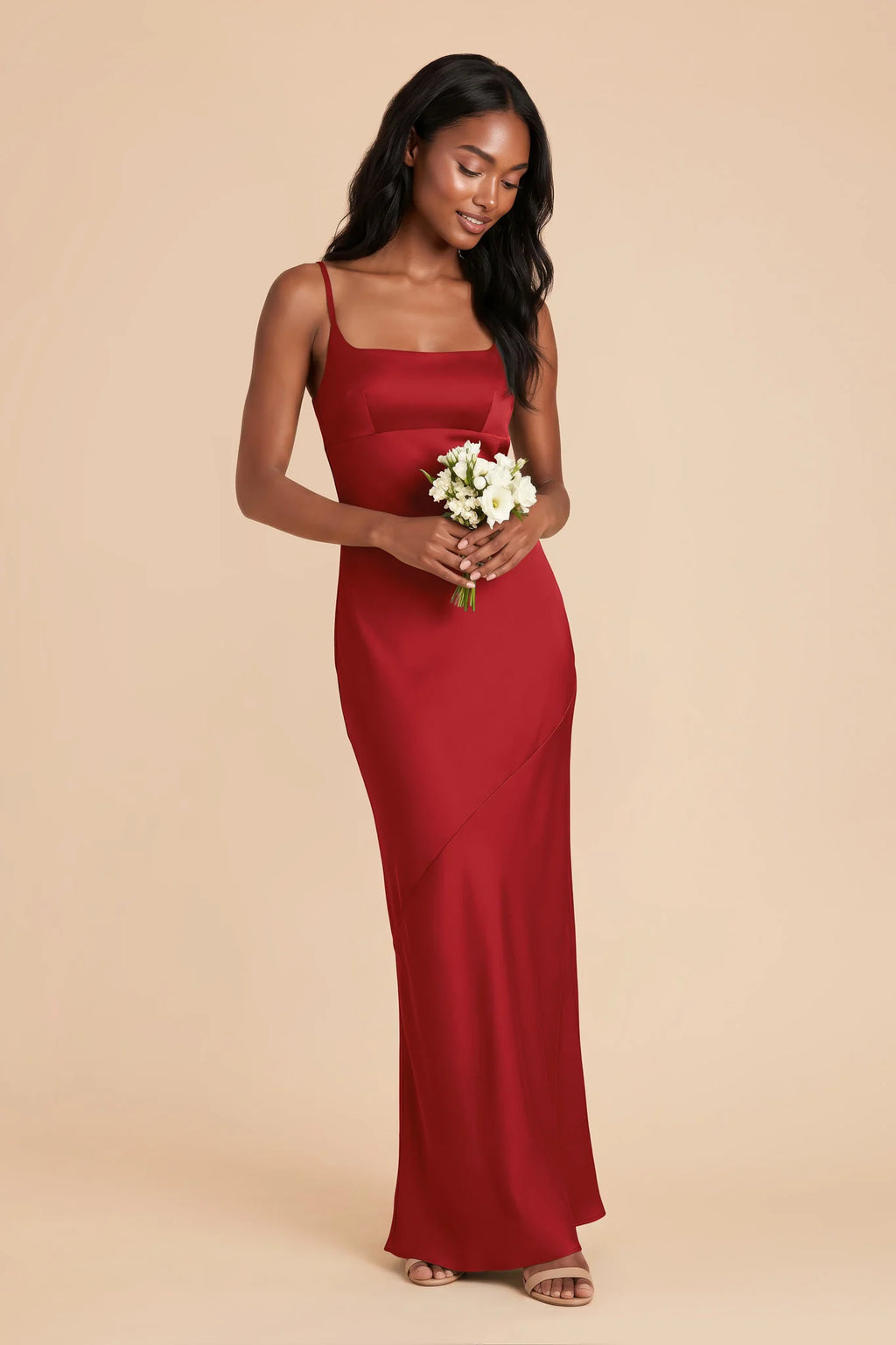 Noelle Ruby Red alternate view 1 bridesmaid dress