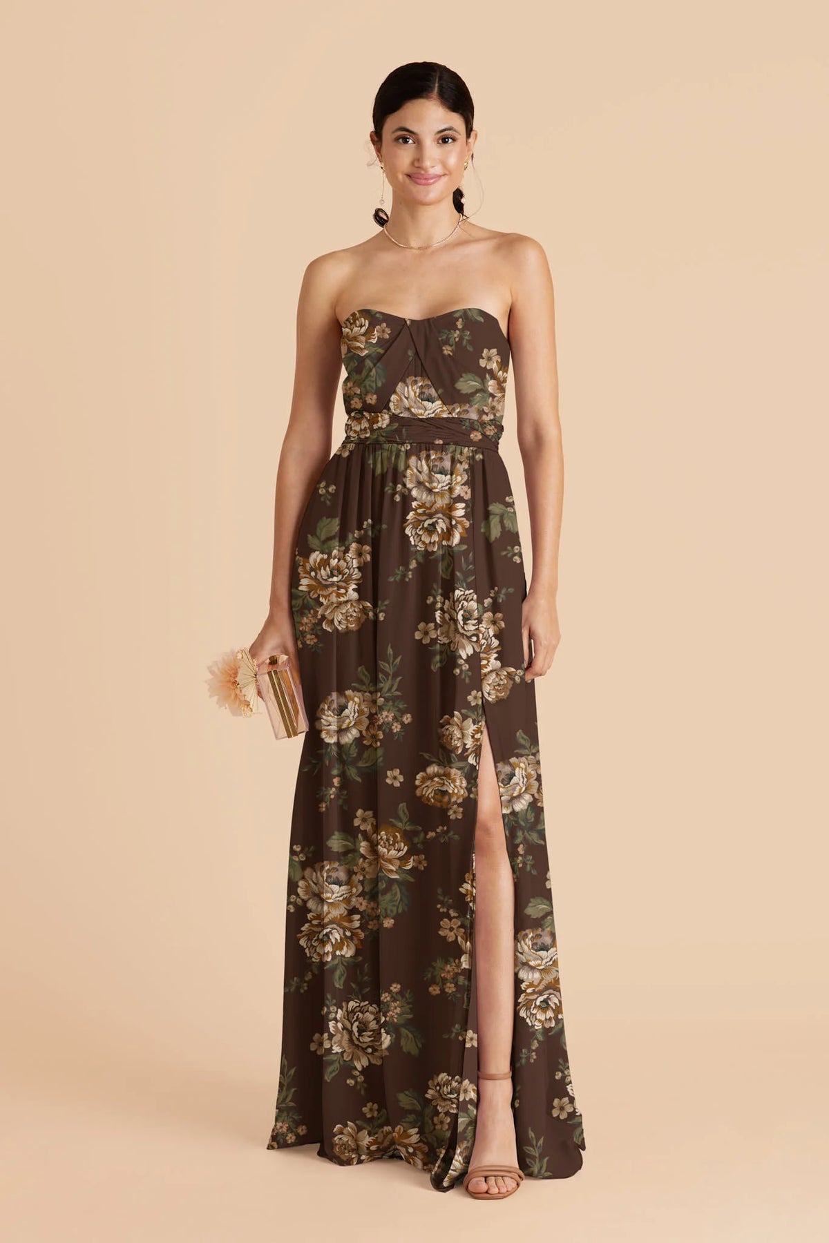 Elodie Rustic Meadows front view bridesmaid dress