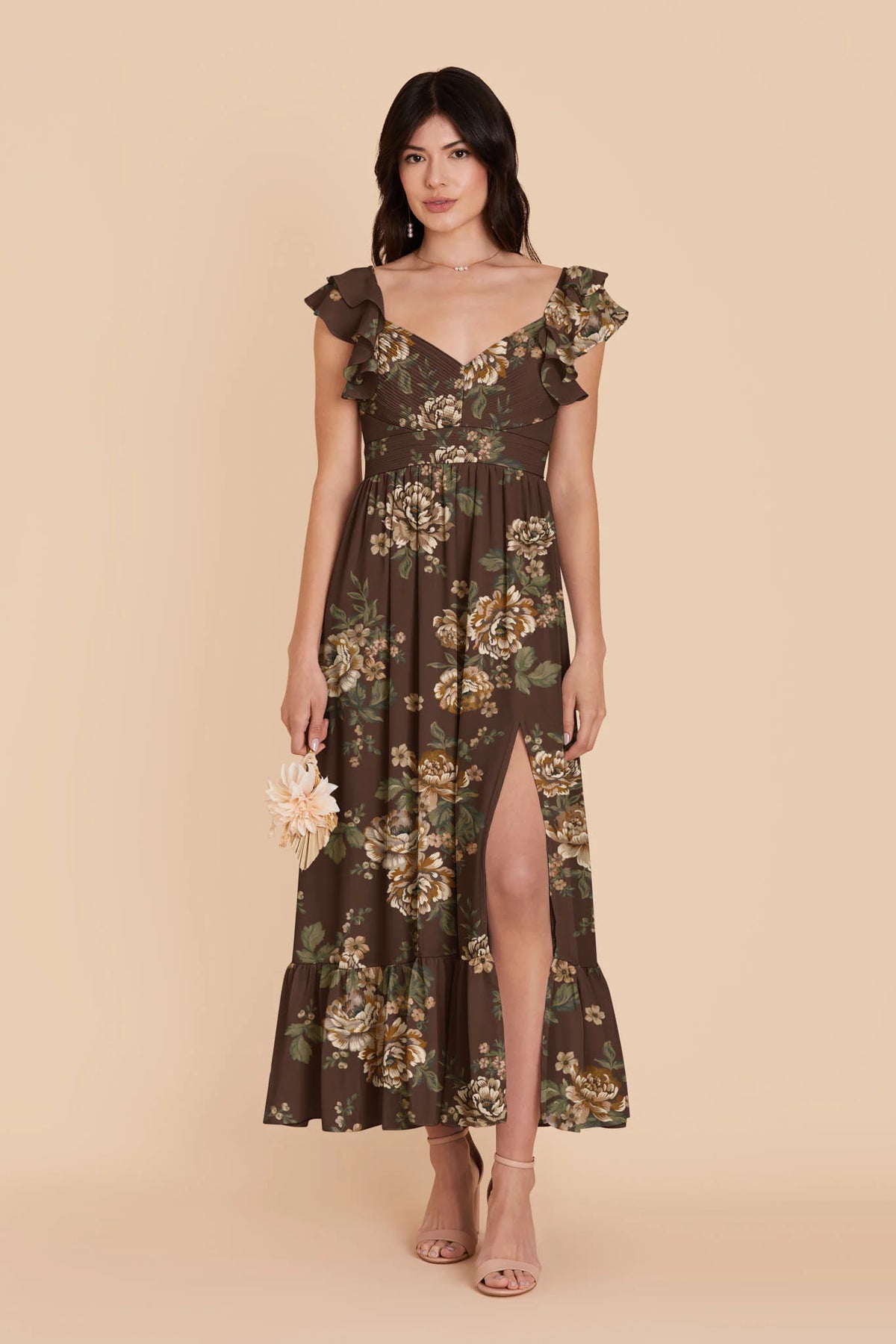 Talia Rustic Meadows front view bridesmaid dress