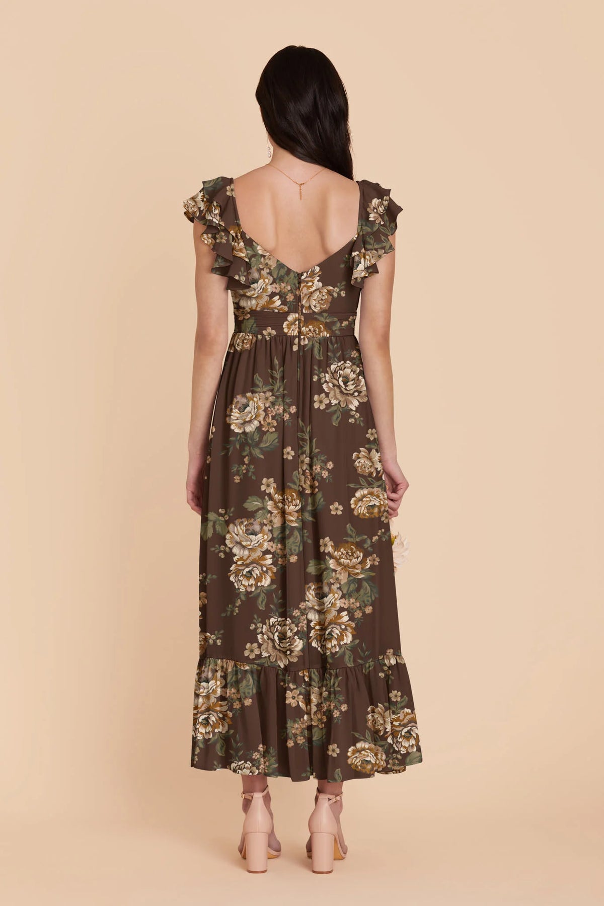 Talia Rustic Meadows back view bridesmaid dress