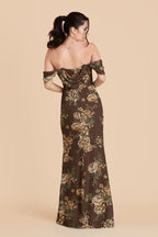 Odessa Rustic Meadows back view bridesmaid dress