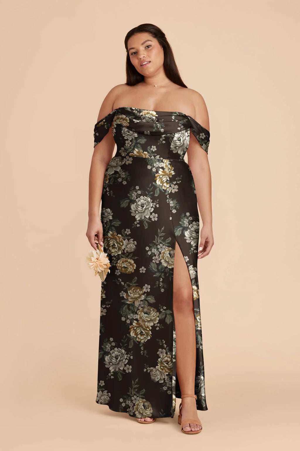 Corinne Rustic Meadows back view bridesmaid dress