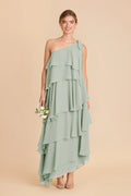 Marisol Sage front view bridesmaid dress