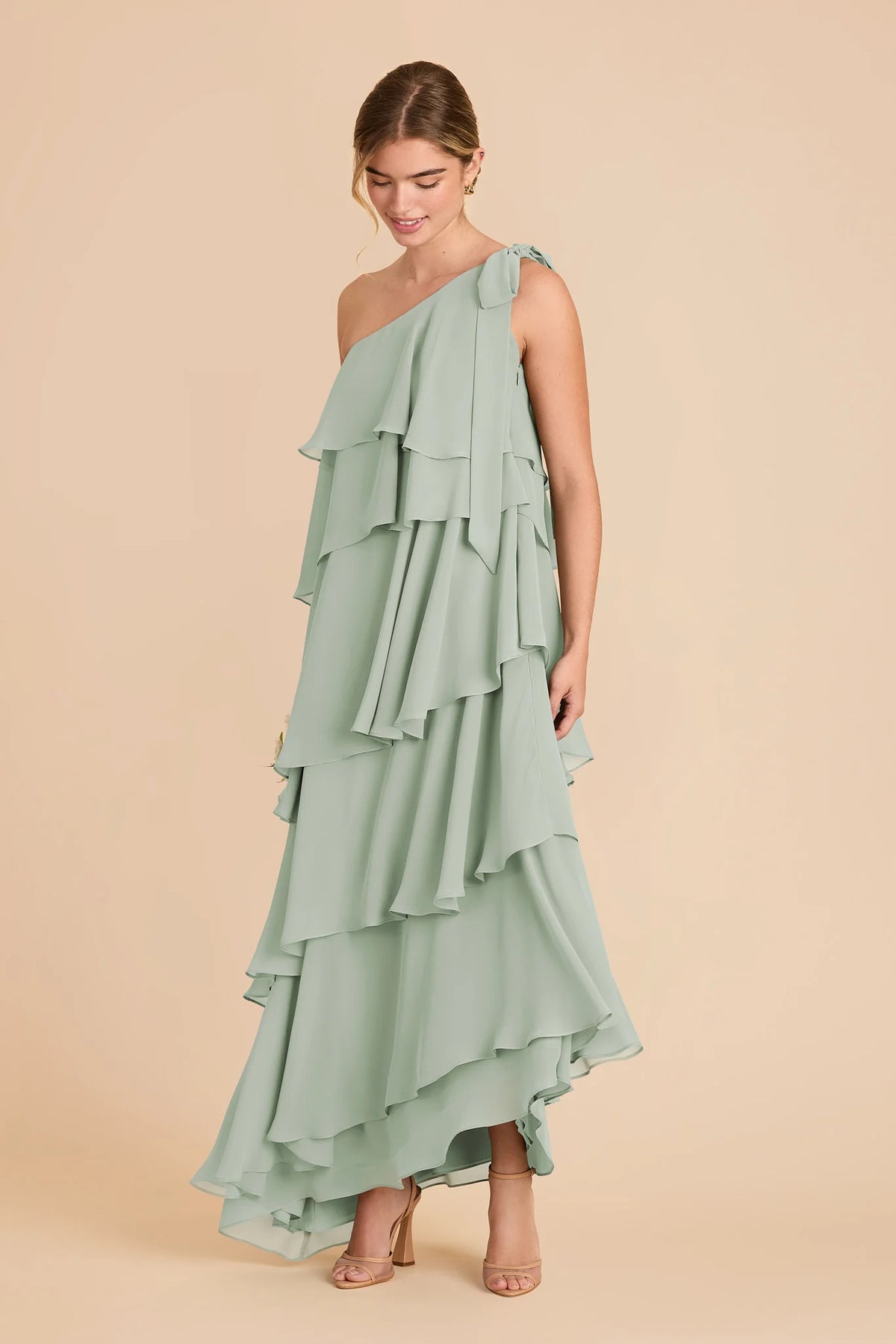 Marisol Sage alternate view 1 bridesmaid dress