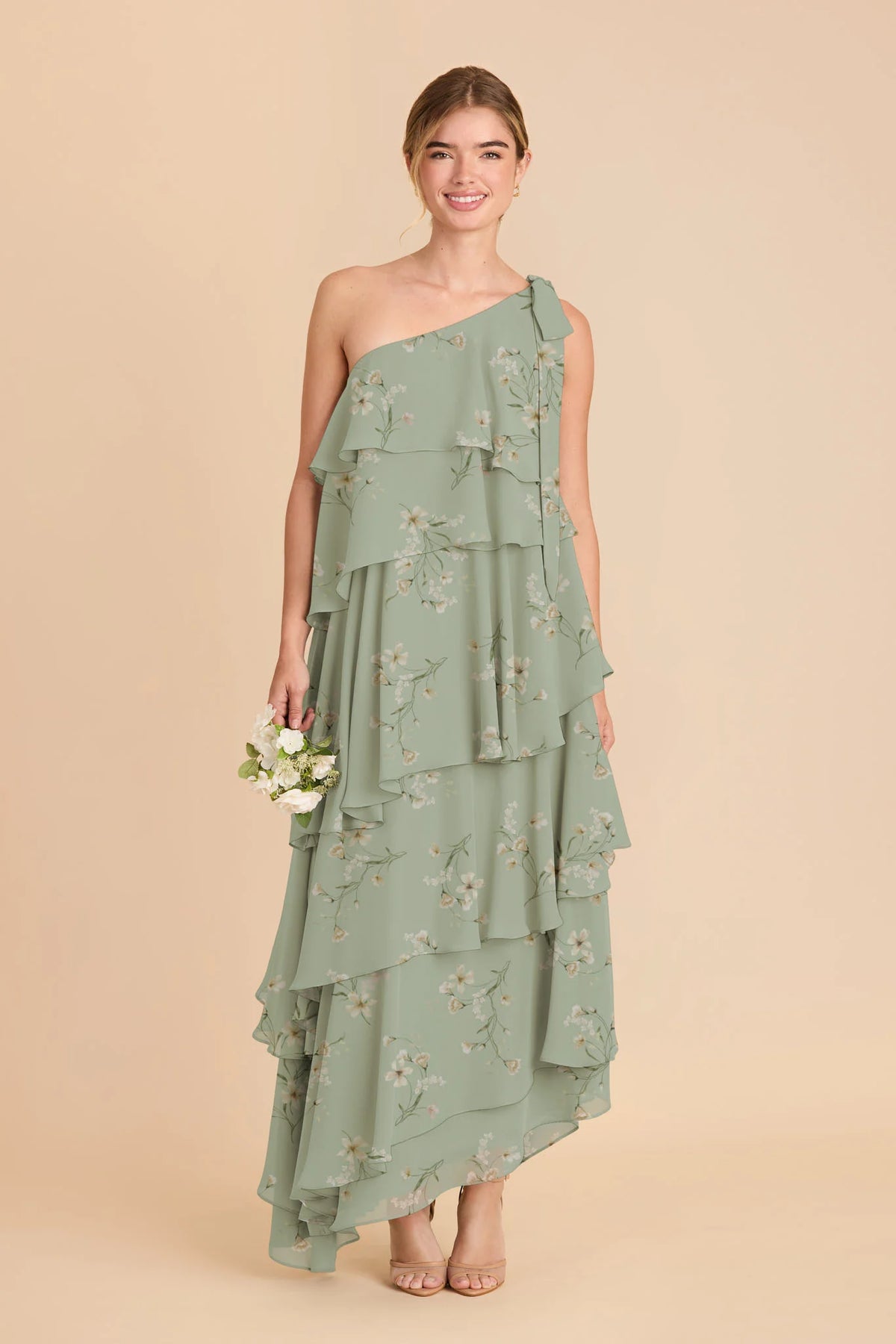 Marisol Sage Le Fleur front view bridesmaid dress