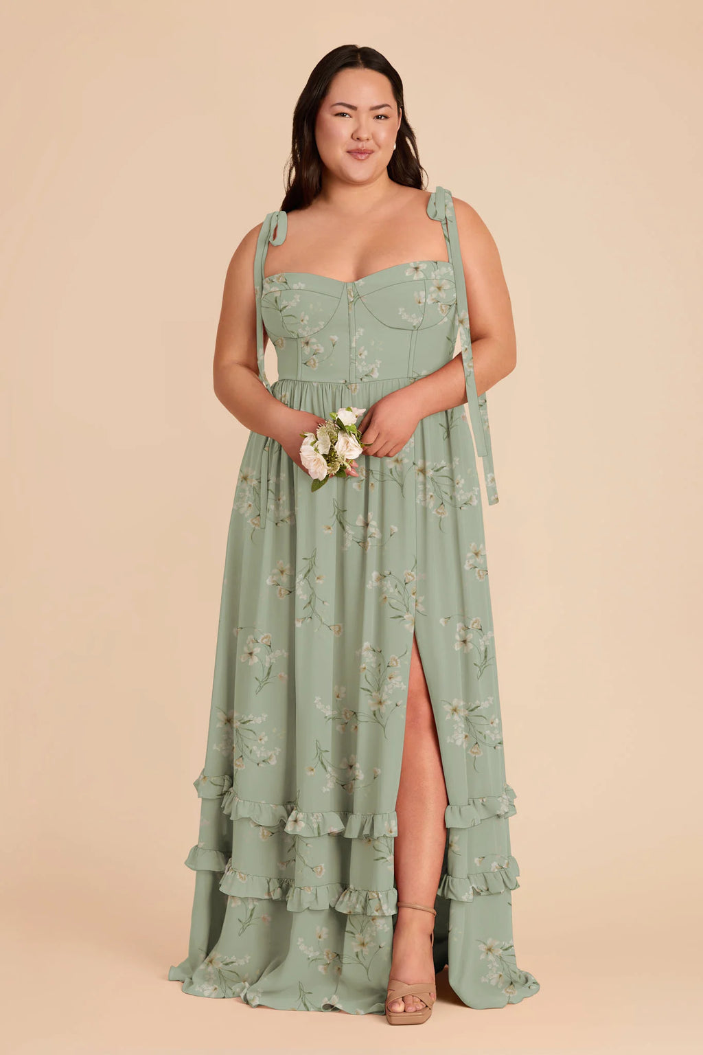 Daphne Sage Le Fleur alternate view 1 bridesmaid dress