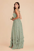 Daphne Sage Le Fleur alternate view 2 bridesmaid dress