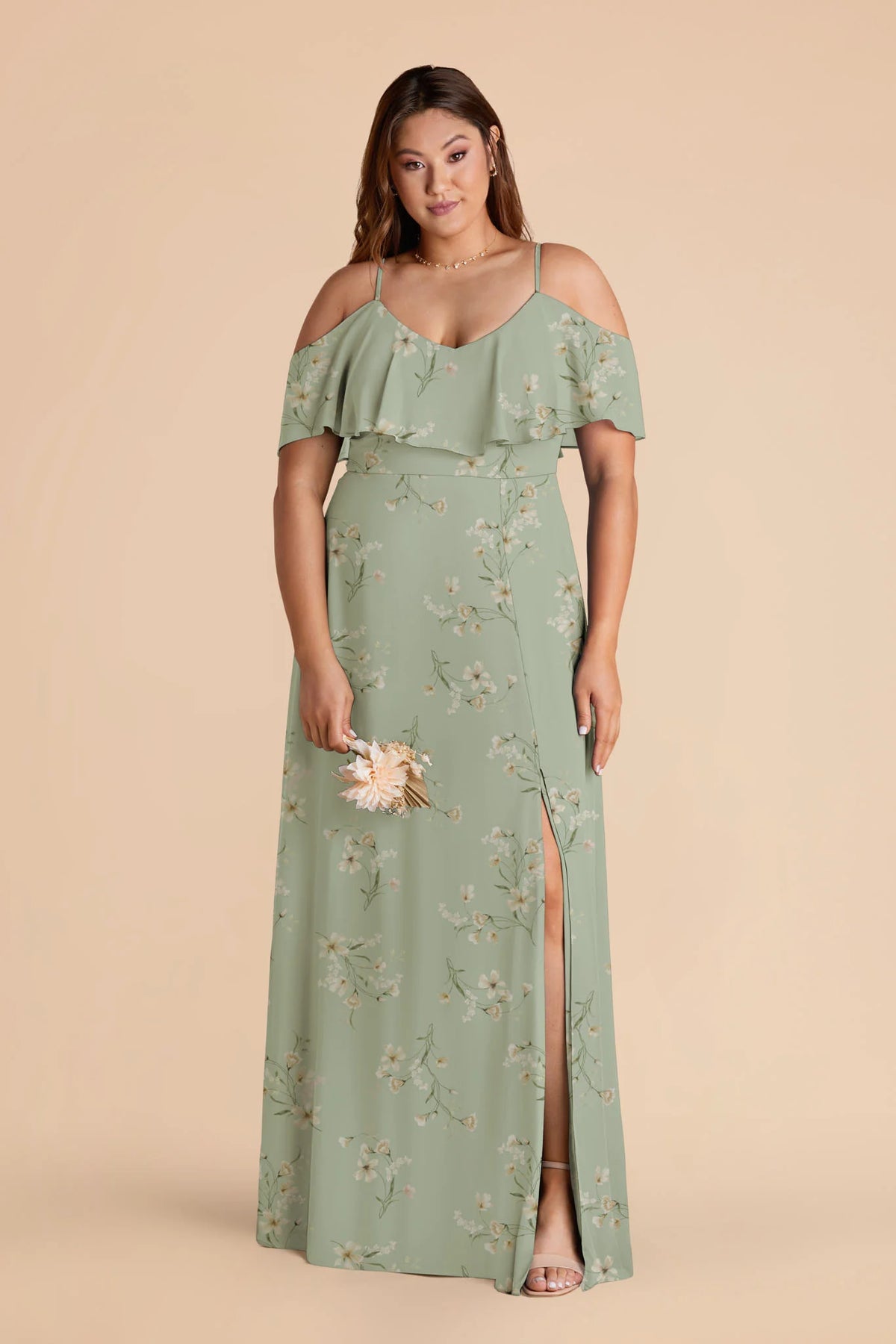 Genevieve Sage Le Fleur alternate view 1 bridesmaid dress