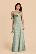 Thalia Sage Le Fleur front view bridesmaid dress