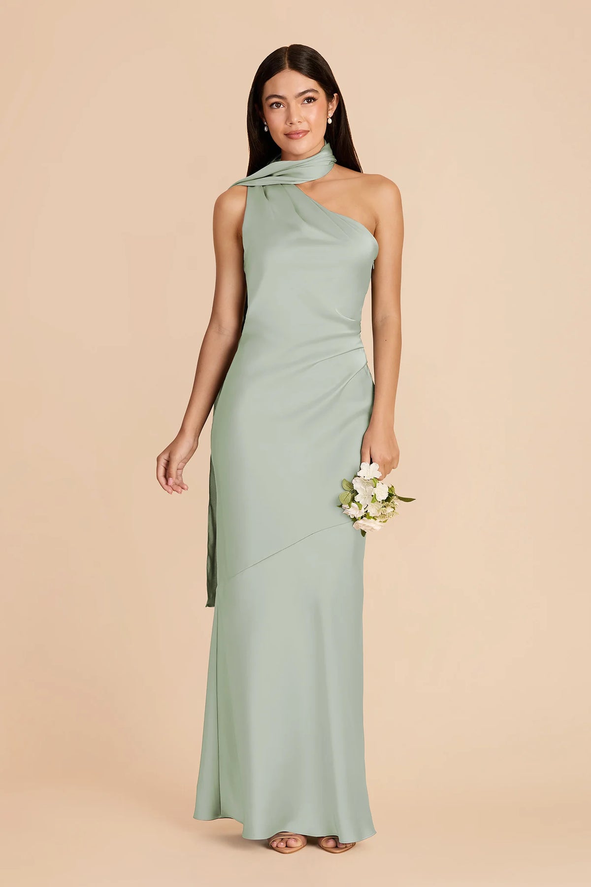 Ariadne Sage front view bridesmaid dress