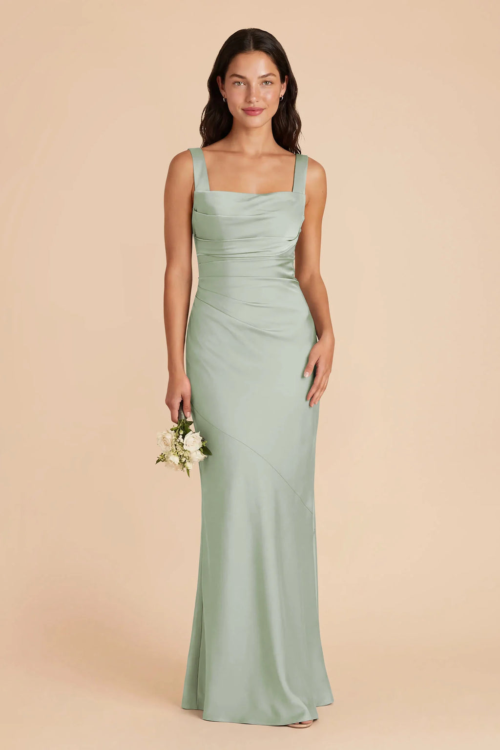 Colette Sage front view bridesmaid dress