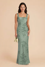 Colette Sage Whimsical Blooms front view bridesmaid dress