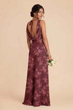 Odette Sangria Whimsical Blooms alternate view 1 bridesmaid dress