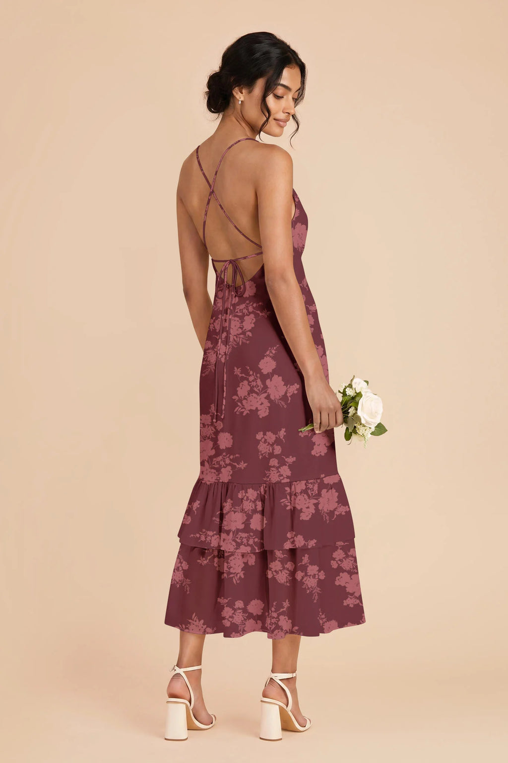 Liora Sangria Whimsical Blooms alternate view 1 bridesmaid dress