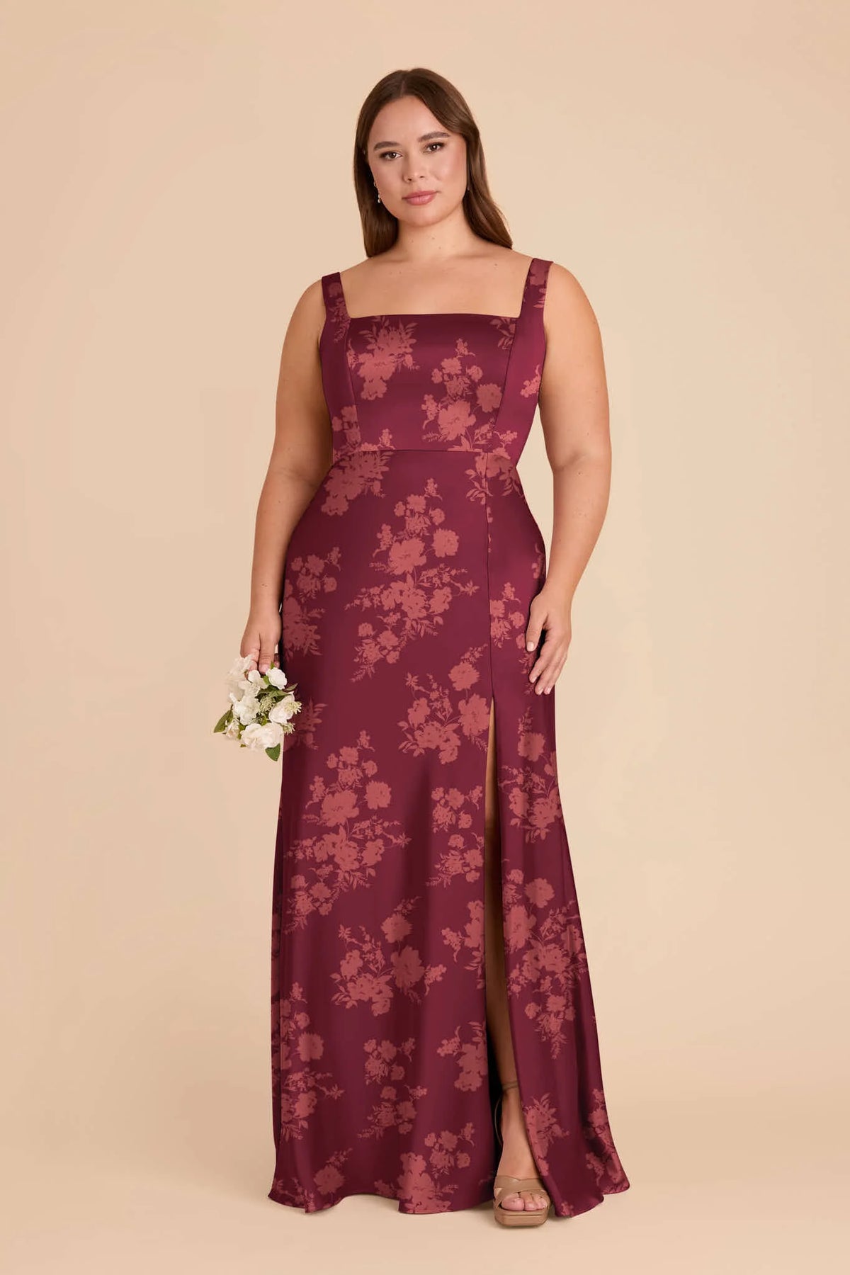 Elowen Sangria Whimsical Blooms alternate view 1 bridesmaid dress