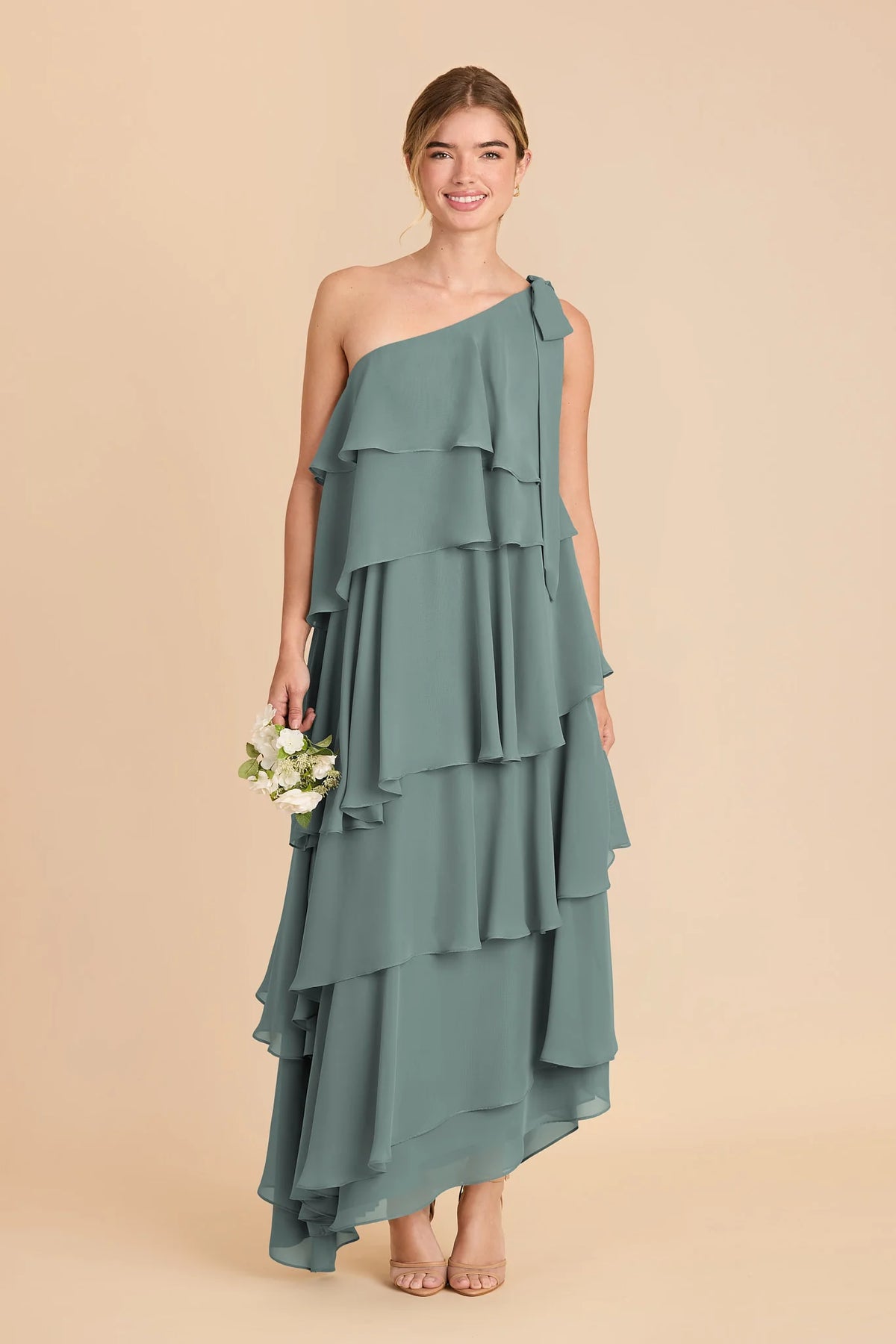 Marisol Sea Glass front view bridesmaid dress