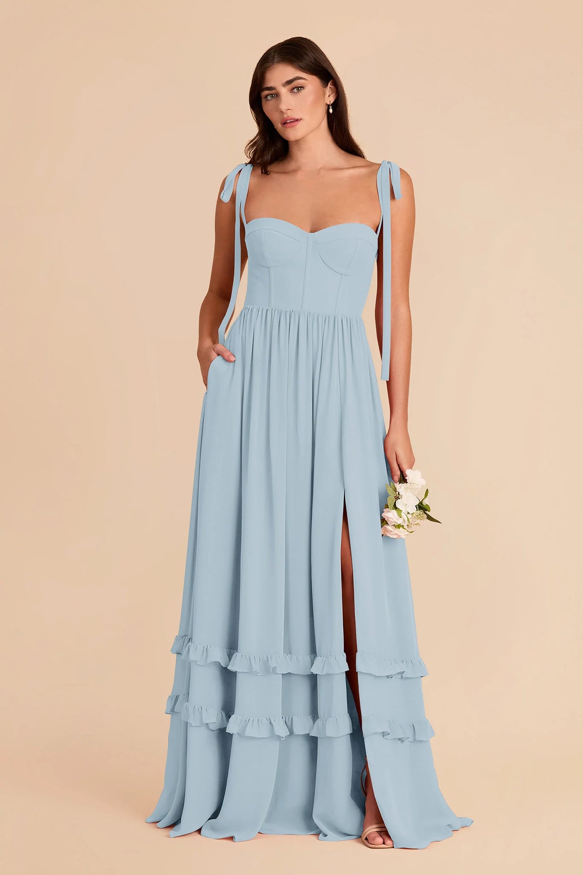 Daphne Sky Blue alternate view 3 bridesmaid dress