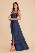 Daphne Slate Blue alternate view 3 bridesmaid dress