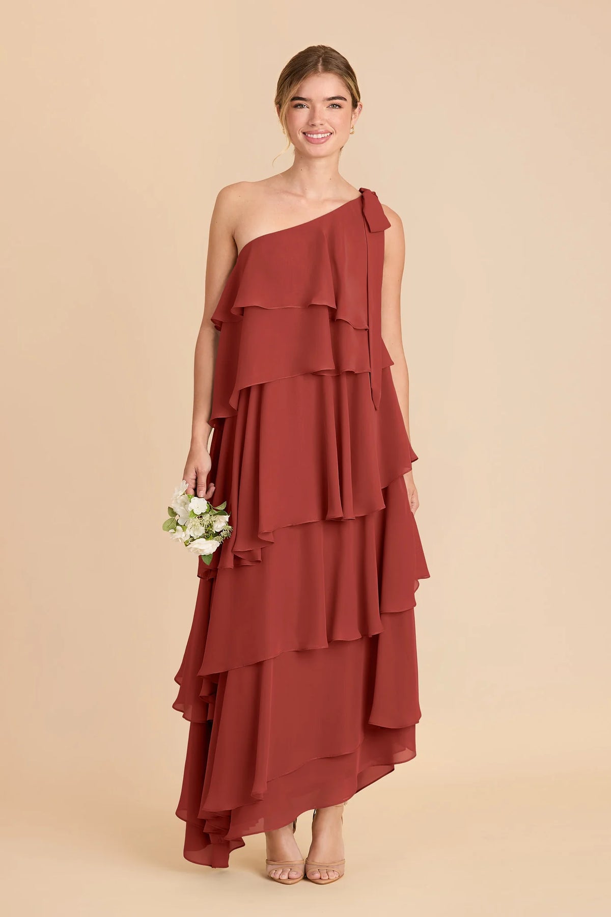 Marisol Spice front view bridesmaid dress