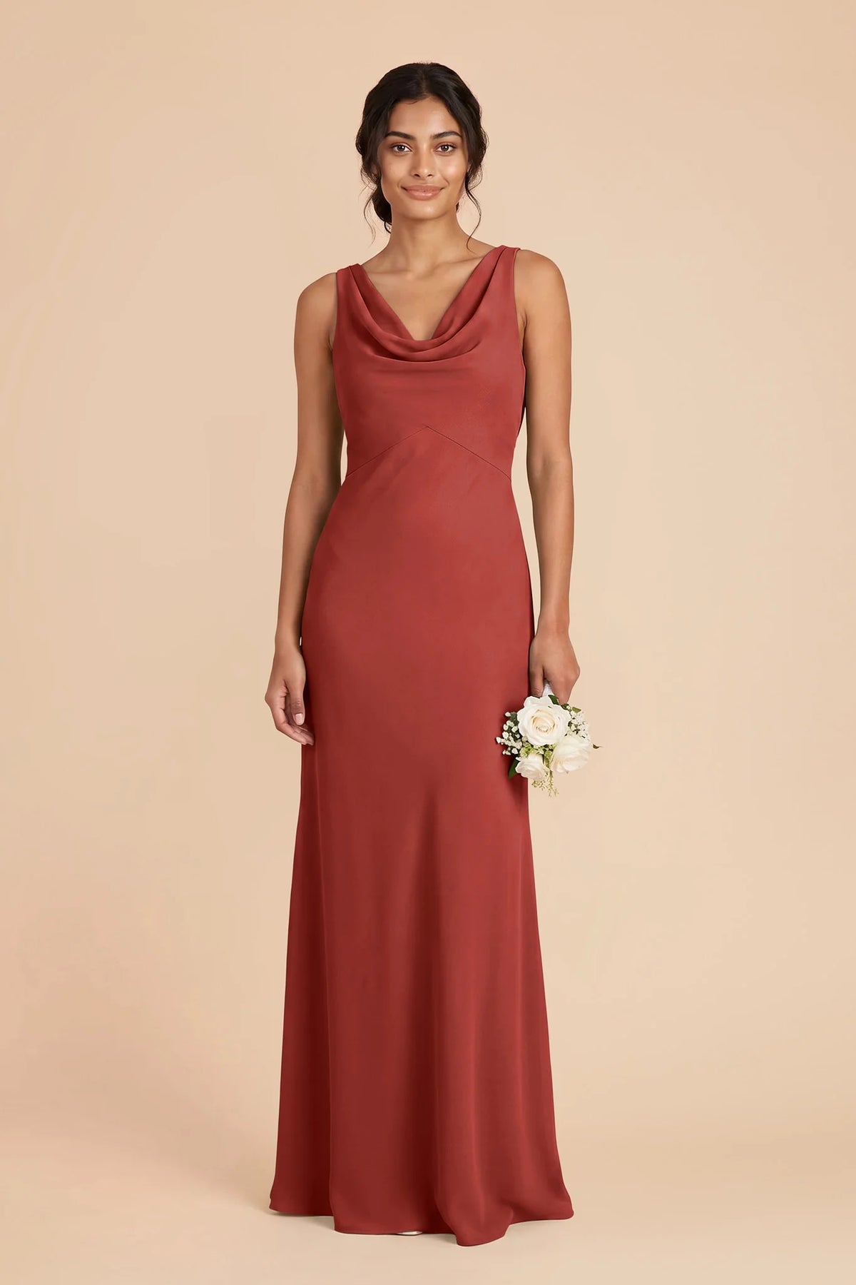Odette Spice front view bridesmaid dress