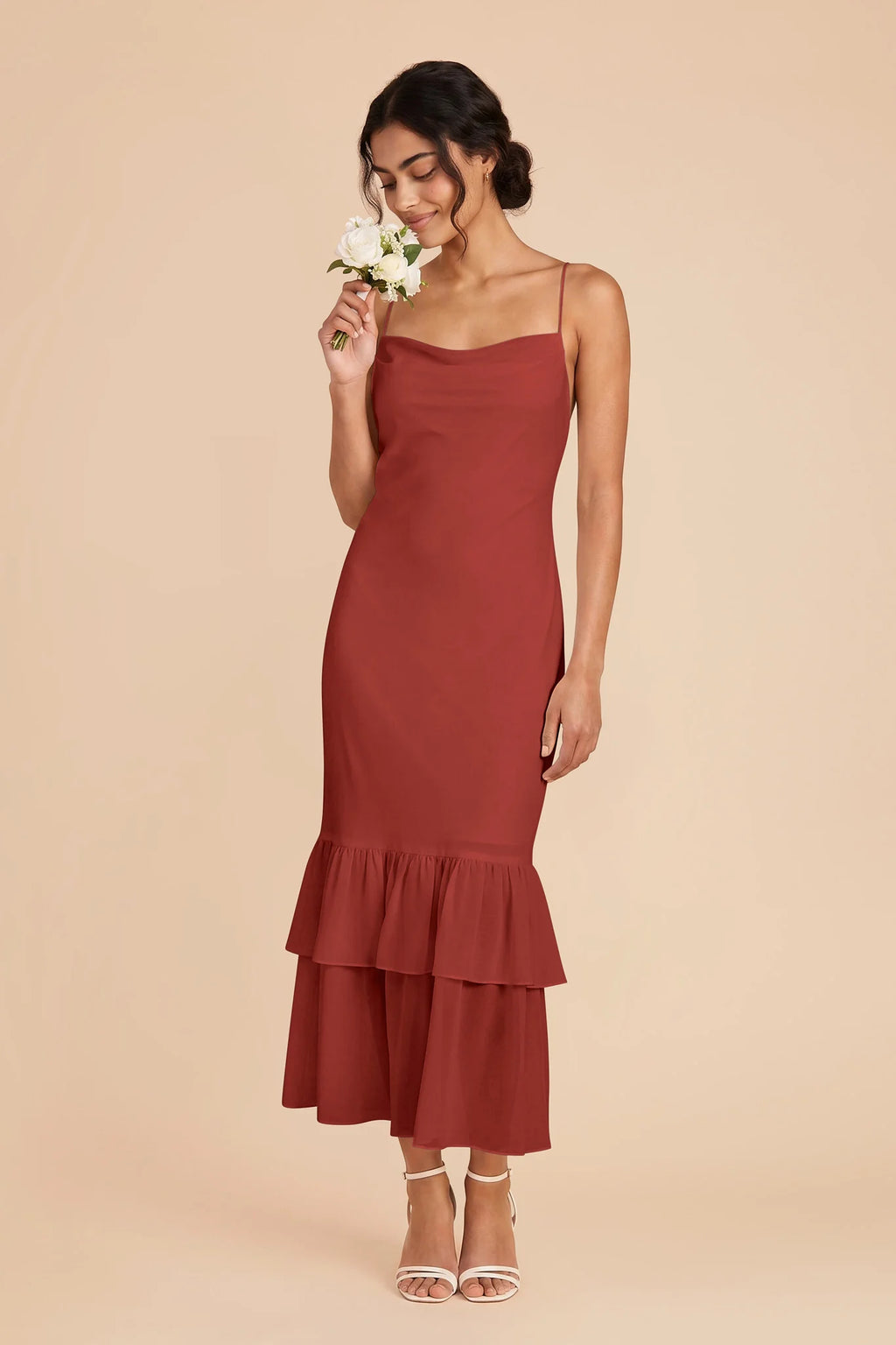 Liora Spice front view bridesmaid dress