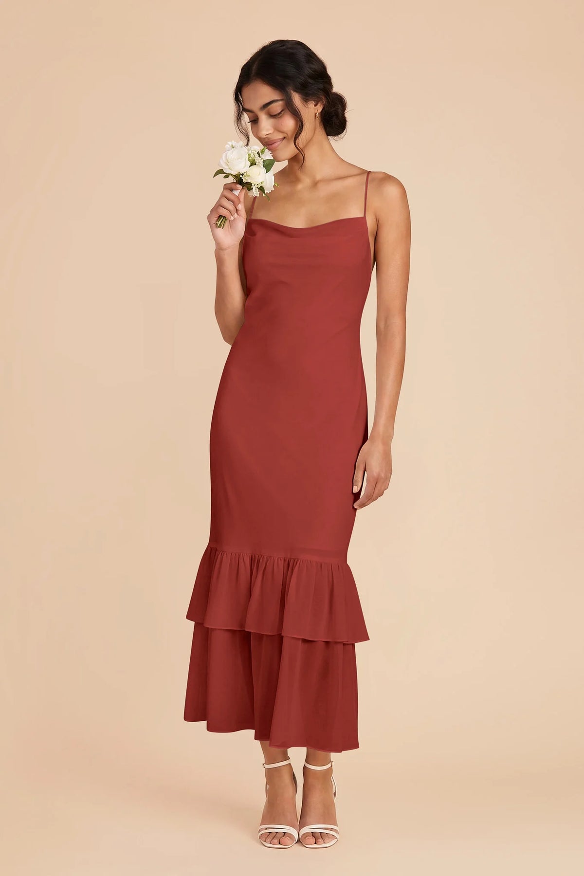 Liora Spice front view bridesmaid dress