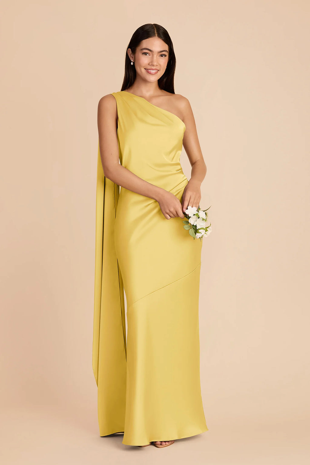 Ariadne Sunflower Yellow alternate view 1 bridesmaid dress
